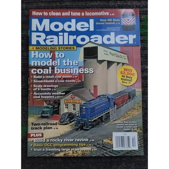 Model Railroader Magazine 2012 Multi Month Locomotive Train Hobby Craft Build - Picture 7 of 7